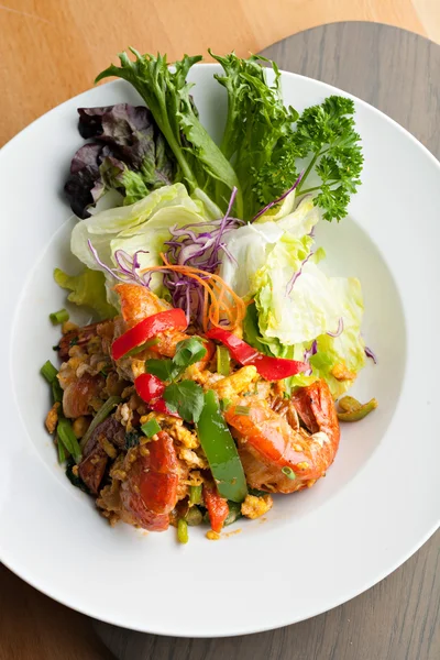 Thaise Jumbo Garnaal Salade — Stockfoto