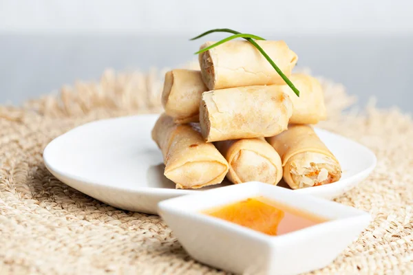 Thai Spring Roll Appetizers — Stock Photo, Image