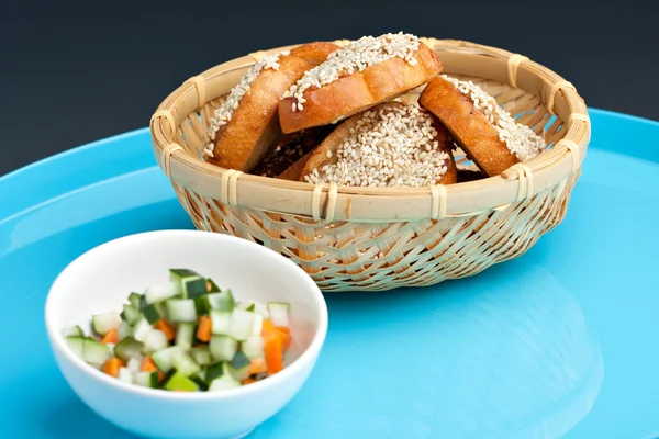 Thai Shrimp Sesame Toasts — Stock Photo, Image