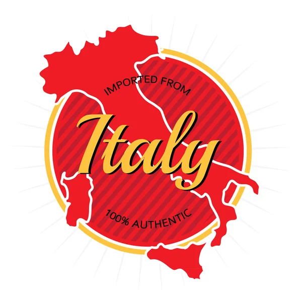 Importowane z Włoch etykiety — Wektor stockowy