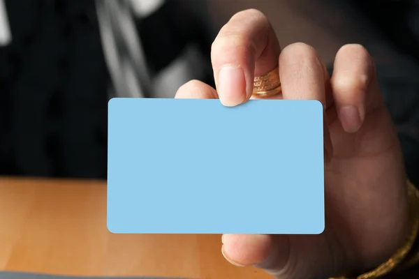 Hand Holding a Card — Stock Photo, Image