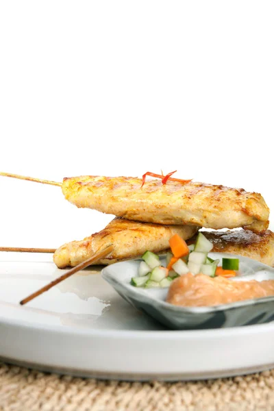 Chicken Satay Thai Vorspeise — Stockfoto