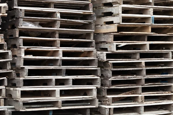 Wooden Skid Pallets — Stock Photo, Image