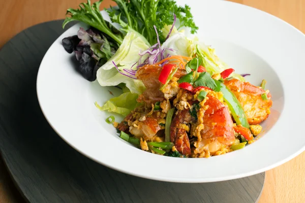 Thaise Jumbo Garnaal Salade — Stockfoto