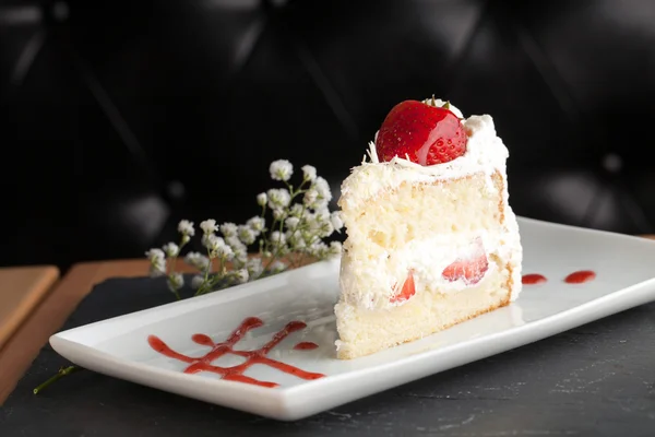 Gourmet Strawberry Shortcake — Stock Photo, Image