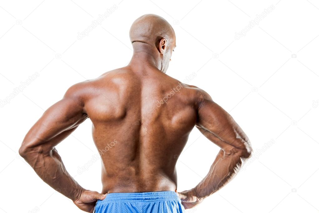 Man with Muscular Back