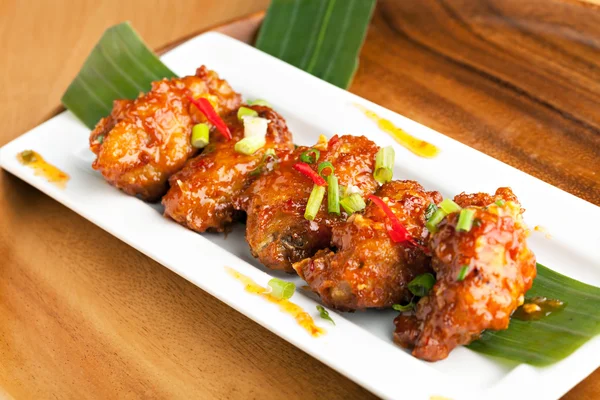 Spicy Thai Chicken Wings — Stock Photo, Image