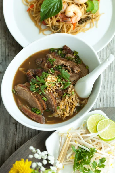 Thai Style Soup with Duck — Stock Photo, Image