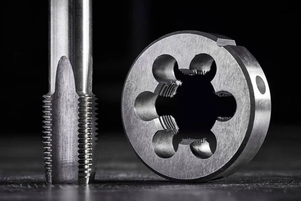 Tap Die Necessary Tool Cutting Metal Threads Locksmith Accessories Small Imagen De Stock