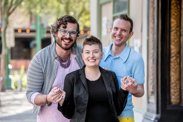 Gender Fluid Young Friends — Stock Photo, Image