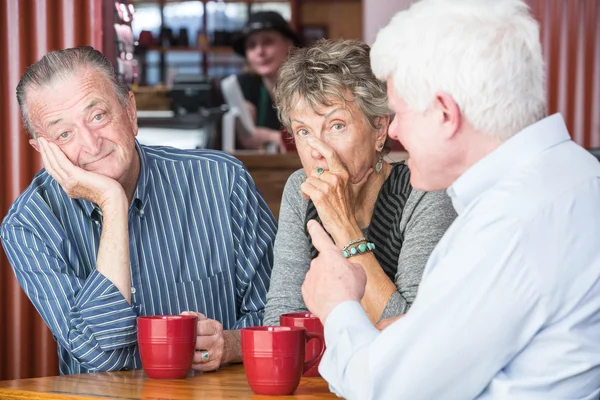 Verkoper of vriend ongewenste adviesverlening — Stockfoto