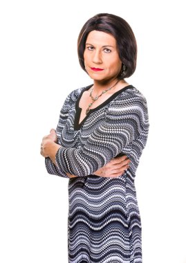 Şüpheci veya kızgın İspanyol transseksüel kadın