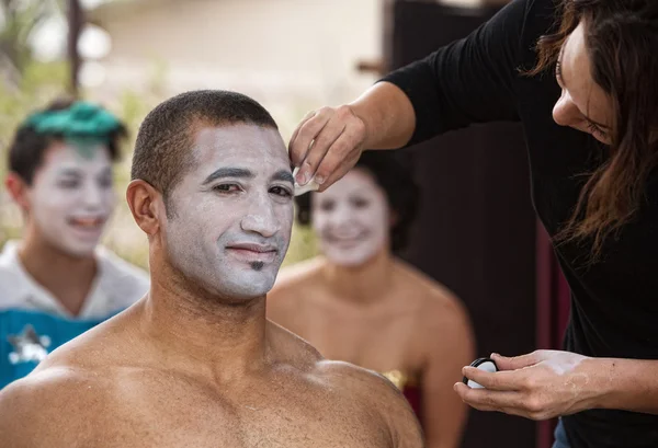 Young Performer Getting Makeup — Stock Photo, Image