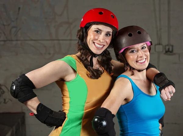 Happy Roller Derby Amigos — Foto de Stock