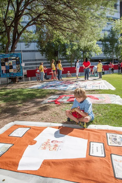 The AIDS Quilt in Tucson — Stock Photo, Image