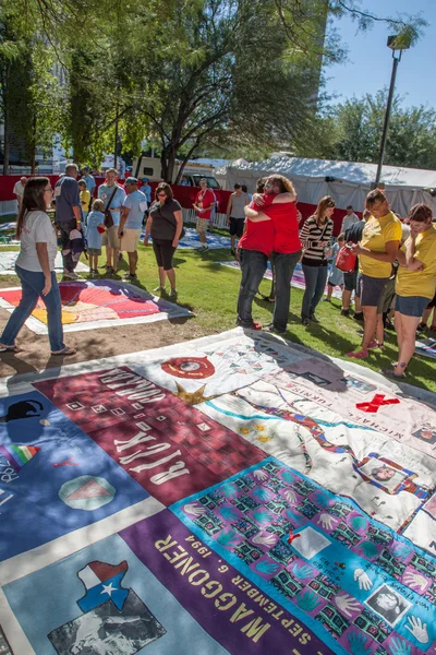 The AIDS Quilt in Tucson — Stock Photo, Image