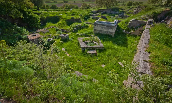 Ερείπια της Τροίας στην Τουρκία — Φωτογραφία Αρχείου