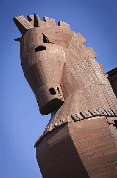 Reconstructed Trojan Horse at Troy — Stock Photo, Image