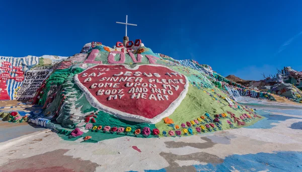 Salvation Mountain Outsider Instalación de arte — Foto de Stock