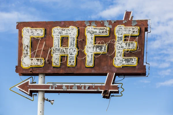 Vintage Café Schild — Stockfoto