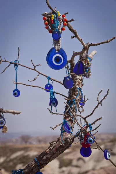 Turkse boze oog op een boom — Stockfoto