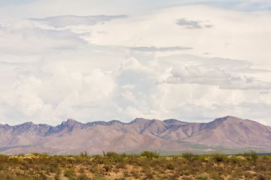 Arizona muson bulutlar dağlar yukarıda
