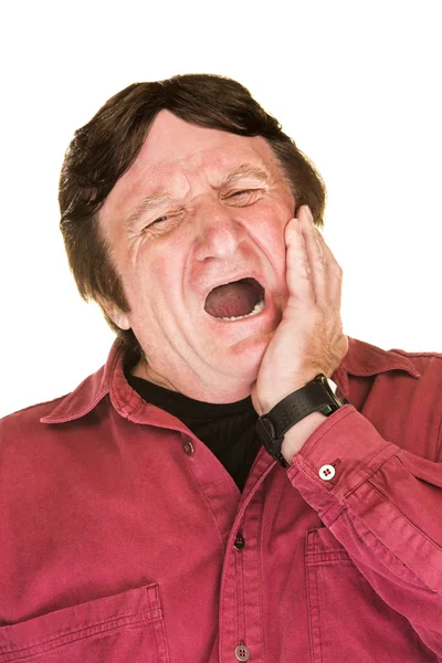 Yawning Mature Man — Stock Photo, Image