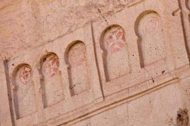 Frescoe Kapadokya Göreme Kilisesi haçlar