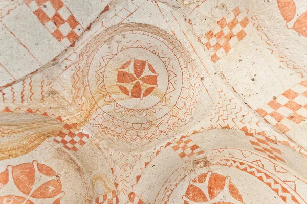 Cross Detail from Goreme Church in Turkey — Stock Photo, Image