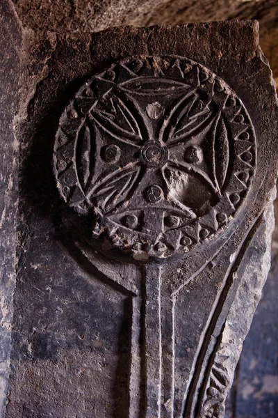 Kreuz in der Kirche von Kappadokien — Stockfoto