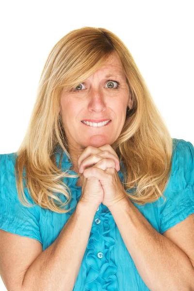 Wishful Woman Praying — Stock Photo, Image