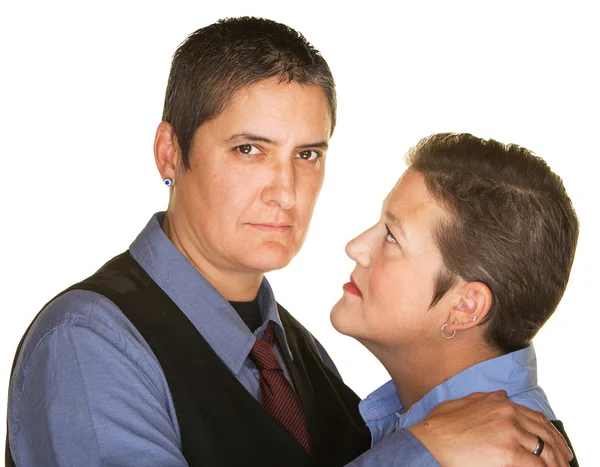 Serious Lesbian Couple — Stock Photo, Image