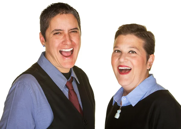 Hysterisches Paar lacht — Stockfoto