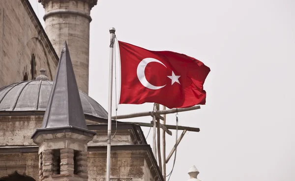 Bandeira nacional da Turquia — Fotografia de Stock