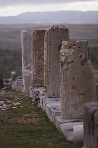 Restos de colunas na Turquia — Fotografia de Stock