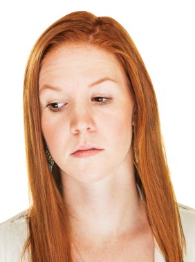 hayal kırıklığına uğramış genç kadın