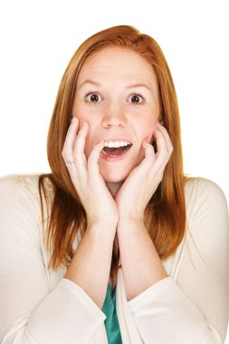 Ürküyor genç kadın