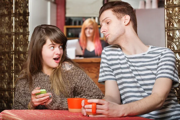 Woman Hiding Something on Phone — Stock Photo, Image