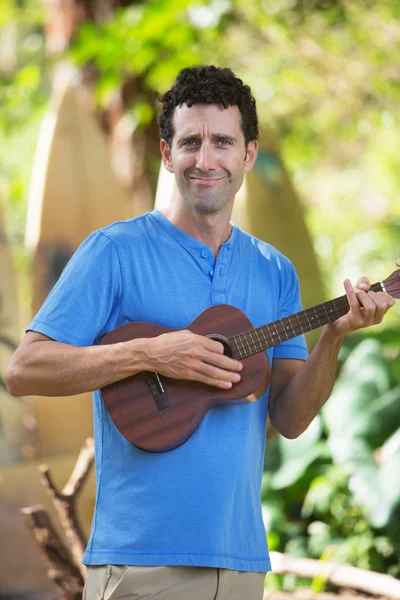 Ukelele Interprète à Hawaï — Photo