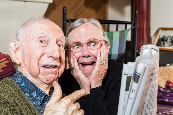 Gazetede büyük çift