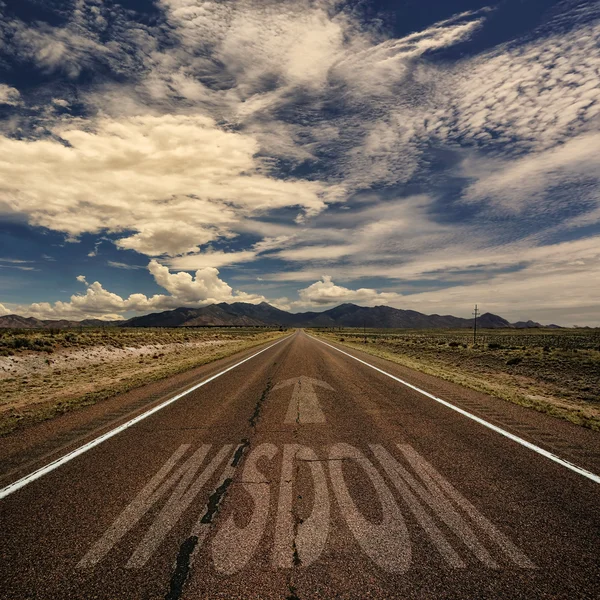 Road With the Word Wisdom — Stock Photo, Image