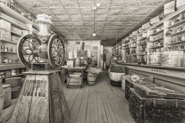 Bodie hayalet kasaba Vintage tarihi mağaza