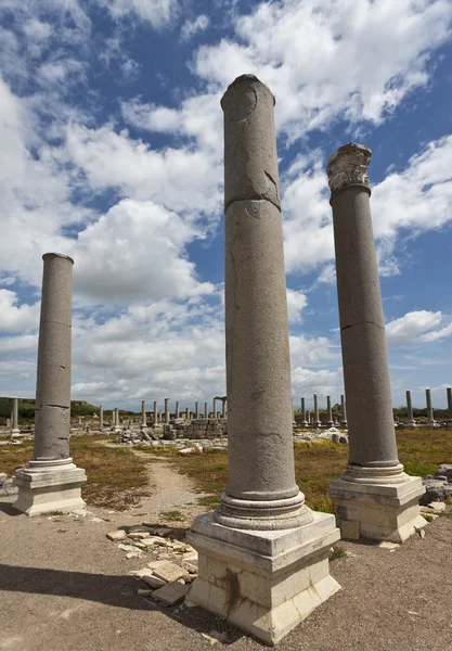 Colunas em Perga, na Turquia — Fotografia de Stock