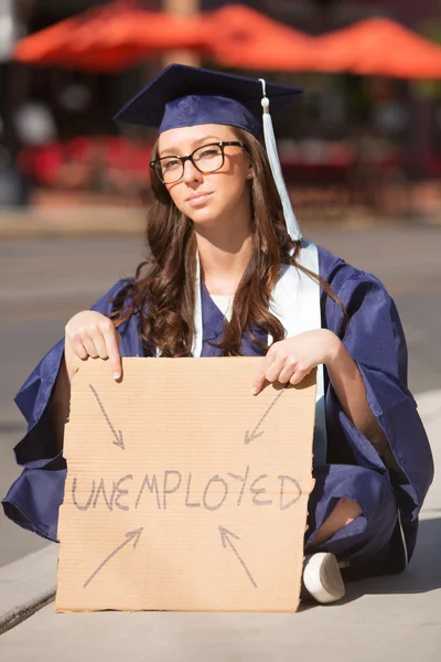 Werkloze jonge afgestudeerde — Stockfoto