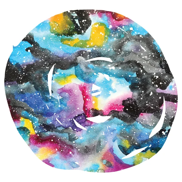 Aquarelle fond de galaxie . — Image vectorielle