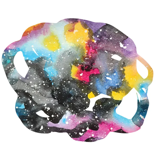 Aquarelle fond de galaxie . — Image vectorielle
