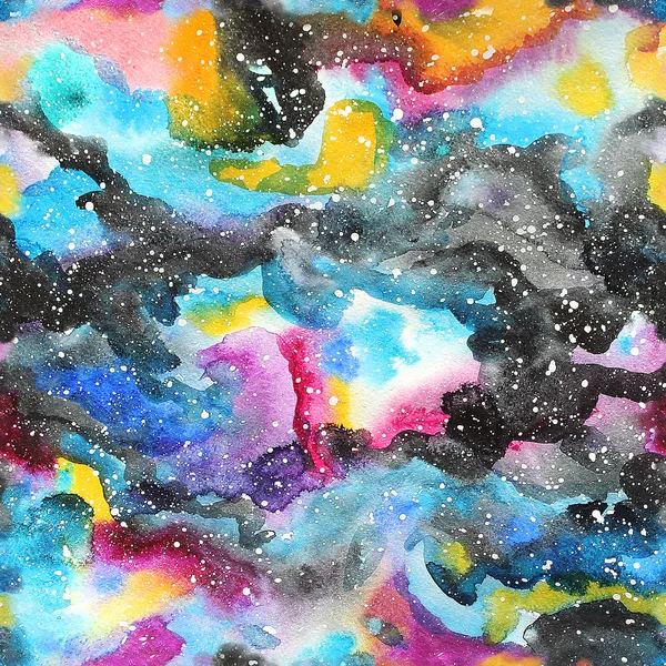 Illustration de galaxie aquarelle . — Photo