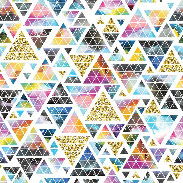 Triangular space design. Abstract watercolor ornament. Stock Vector Image by 105937038