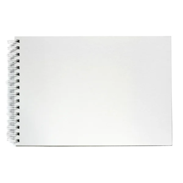 Записная книжка изолирована на белом фоне. — стоковое фото