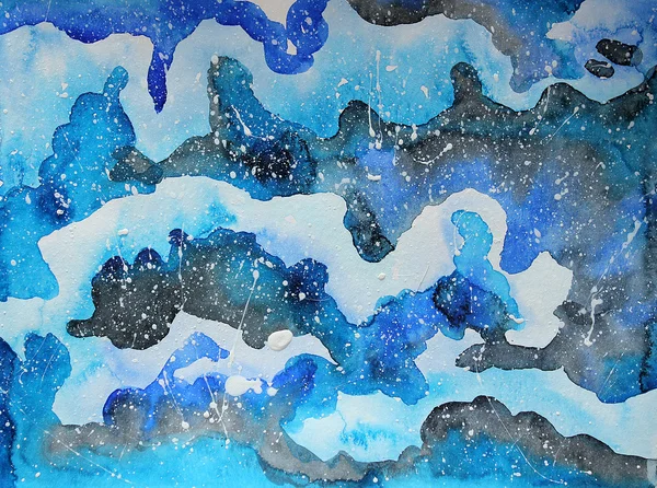 Illustration de galaxie aquarelle . — Photo